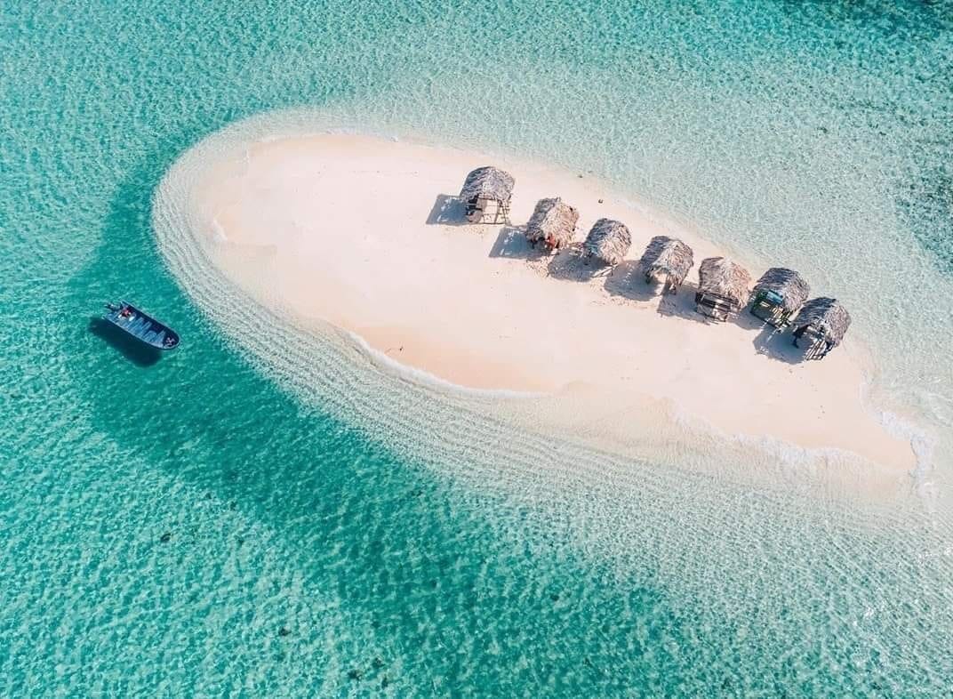 cayo arena letecky pohled